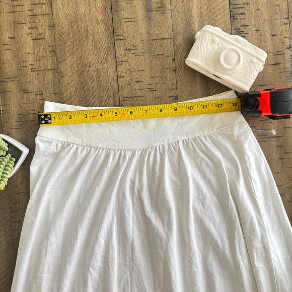 New York & Company White Maxi A-Line Skirt 100% cotton size S - Picture 7 of 7